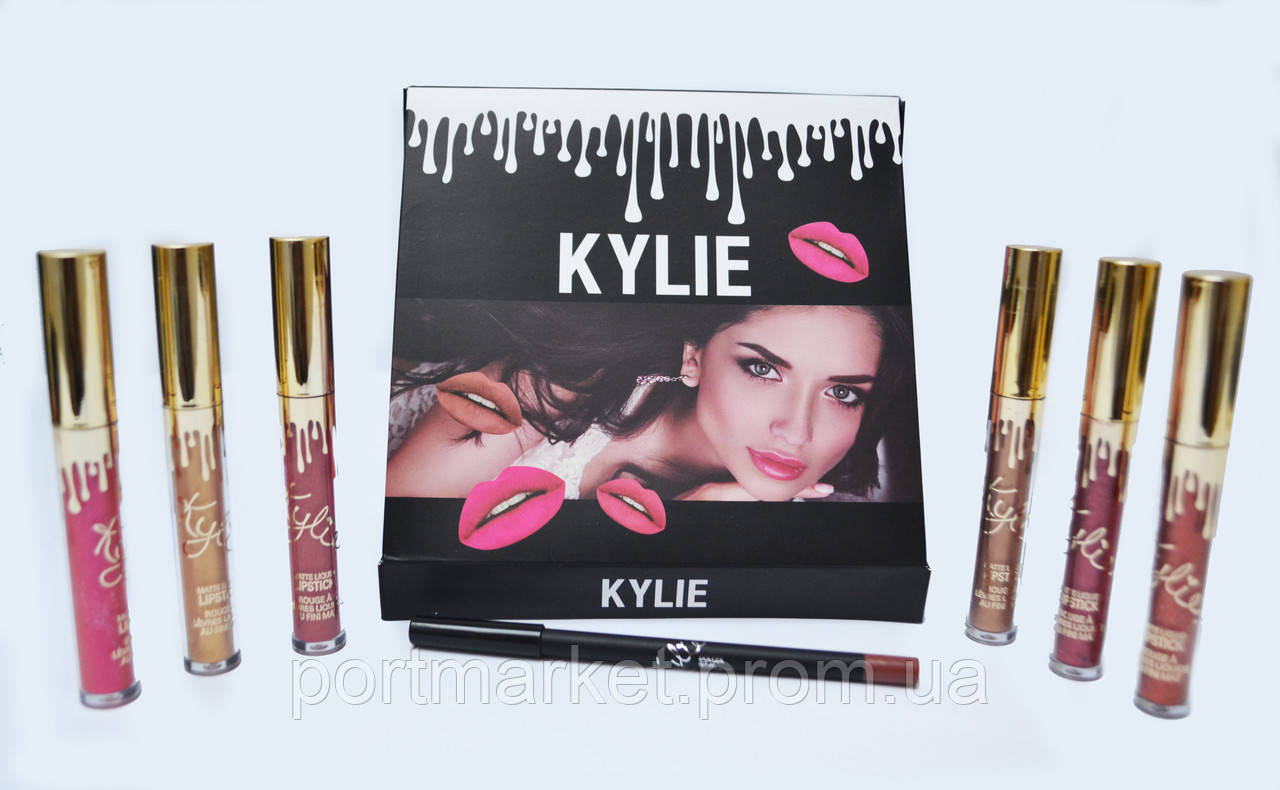 Набір рідких матових помад Kylie Birthday edition XOXO