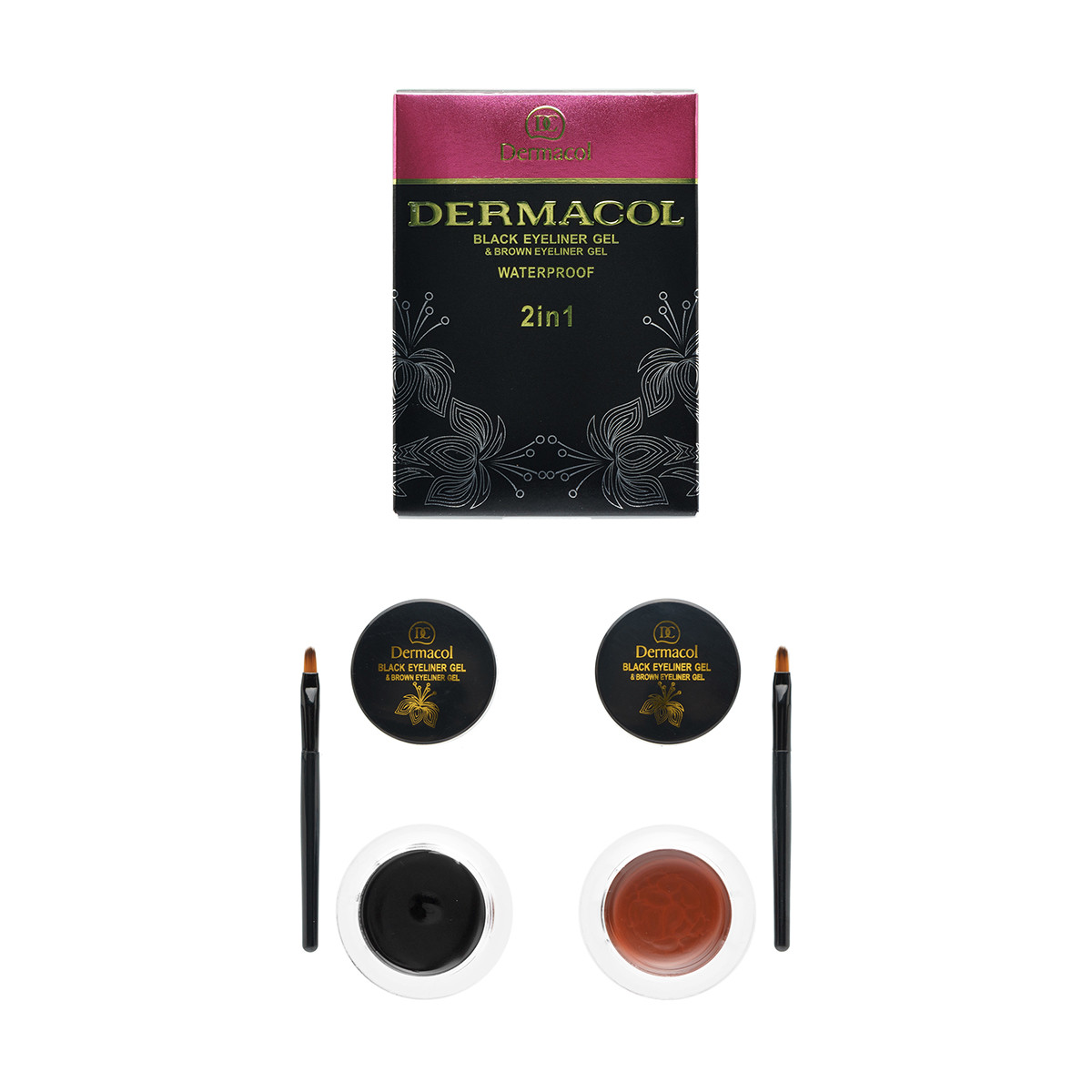 Гелева підводка Dermacol 2 в 1 - 1118