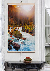 Електричний настінний обігрівач-картина "Гірська річка"