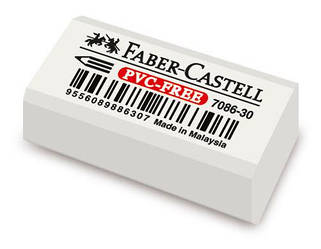 Гумка вінілова Faber-Castell 7086 колір білий, 188730