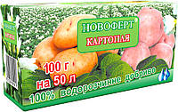 Удобрение Новоферт для Картофеля не содержит хлора и нитраты, упаковка 100 г на 50 л воды