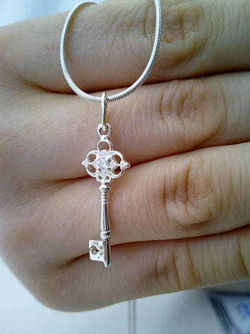 Срібна підвіска "Ключик" DARIY 6105кул, фото 2