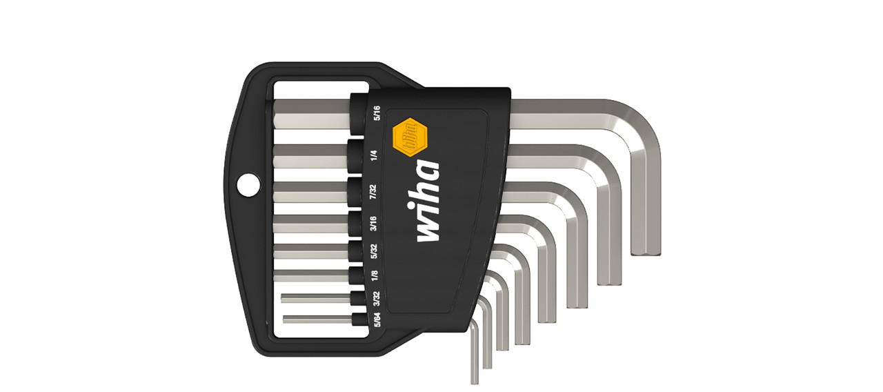 Набір шестигранних штіфтових ключів Classic нікельовані; Набір 8 шт;Classic 8tlg vernickelt; zoll, фото 1