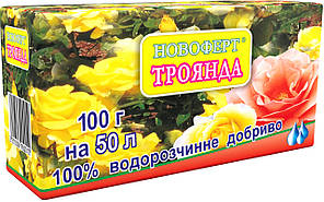 Добриво Новафт для троянд підвищує імунітет рослини, паковання 100 г на 50 л води