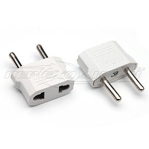 Електричний мережевий перехідник 6A US, AU to EU, білий, фото 1