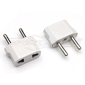 Електричний мережевий перехідник 6A US, AU to EU, білий, фото 2