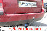 Фаркоп - Skoda Superb Універсал / Ліфтбек (2002-2008) з'ємний на 2 болтах