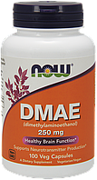 Замедление процессов старения, мозговая активность NOW Foods DMAE 250 mg 100 caps