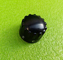 Ручка чорна №4 (OFF 1-5) - для перемикачів потужності, терморегуляторів, таймерів (Туреччина)