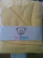 Плед Bobas для новонароджених у пологовий будинок, в коляску( Польща) Жовтий