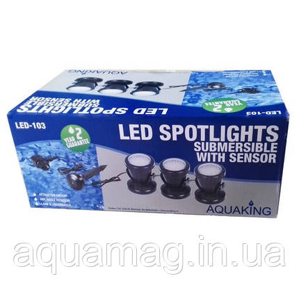 AquaKing LED-103 підсвічування, світильник для ставка, фонтани, водоспади, водойми, каскади, озера, саду, фото 2