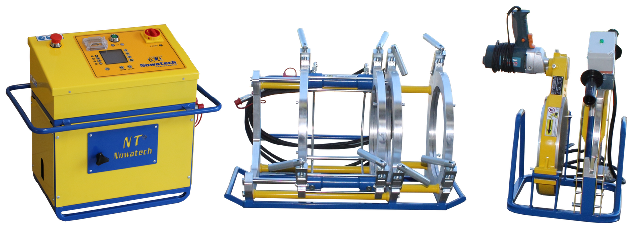 Стыковой аппарат для сварки труб полуавтомат Ø 90-315, 167кг, 230B, с компл. вкл. 90-280, Nowatech, Польша - фото 2 - id-p766048134