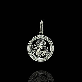Срібна підвіска Знак зодіаку Діва