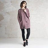 Кардиган, вільний піджак із льону, будь-якої довжини та кольору на вибір., фото 2