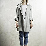 Кардиган, вільний піджак із льону, будь-якої довжини та кольору на вибір., фото 4