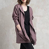 Кардиган, вільний піджак із льону, будь-якої довжини та кольору на вибір., фото 6