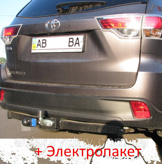 Фаркоп - Toyota Highlander Кросовер (2014--) з'ємний на 2 болтах на пластині