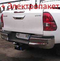 Фаркоп - Toyota Hilux Пикап (2004--) без балки, съемный литой на 2 болтах на пластине