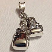 Підвіска "Боксерські рукавички з фіанітами" срібло 925