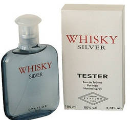 WHISKY SILVER EVAFLOR Тестер ТУАЛЕТНА ВОДА 100ML (ОРИГІНАЛ ОРИГІНАЛ ФРАНЦІЯ)