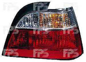 Ліхтар задній для Daewoo Nexia '95-08 лівий (DEPO) біло-прозора вставка