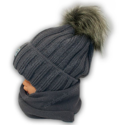 Комплект (шапка+шарф) для мальчика