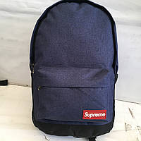Рюкзак спортивный  Supreme, Джинсовый водонепроницаемый рюкзак  Supreme   30*44   оптом