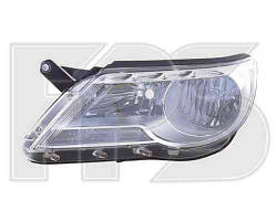 Фара передня Volkswagen Tiguan '07-11 ліва, під електрокоректор (DEPO)