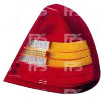 Ліхтар задній для Mercedes C-Class W202 '93-00 лівий (DEPO) біло-жовта вставка