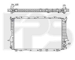 Радіатор охолодження AUDI 100 91-94/A6 94-97 SDN / 94-98 AVANT (C4)