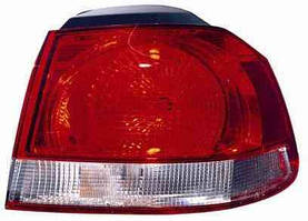Фонарь задний для Volkswagen Golf VI хетчбек '09- левый (DEPO) внешний, темно-красный
