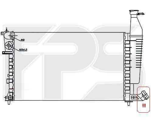 Радиатор CITROEN_BERLINGO 97-02, PEUGEOT_PARTNER 97-02