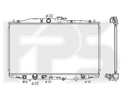 Радиатор охлаждения двигателя Honda Accord VII (Koyorad) FP 30 A593-X