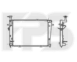 Радиатор охлаждения двигателя Hyundai Tucson / Kia Sportage (Koyorad) FP 32 A664-X