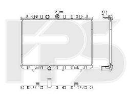Радиатор охлаждения двигателя Nissan X-TRAIL 2008-2010