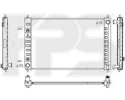 Радиатор охлаждения двигателя Nissan MURANO 2008- (Z51)