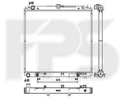 Радиатор NISSAN_NAVARA 05-14/PATHFINDER 05-14