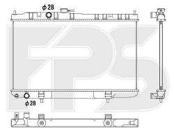 Радиатор охлаждения Nissan Almera Clacic 06-13 (B10) 22410-31950