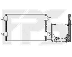 Радіатор кондиціонера AUDI_A6 97-00 SDN / 98-00 AVANT (C5)/A6 01-05 SDN / AVANT (C5)