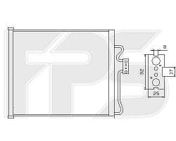 Радиатор кондиционера BMW_7 (E38) 94-02