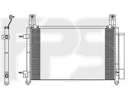 Радиатор кондиционера CHEVROLET_SPARK 10- (M300)