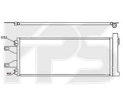 Радіатор кондиціонера CITROEN_JUMPER 06-14, FIAT_DUCATO 06-14, PEUGEOT_BOXER 06-14