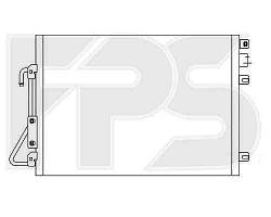 Радіатор кондиціонера DACIA_LOGAN 04-08 SDN/LOGAN 07-09 MCV, RENAULT_LOGAN 09-13