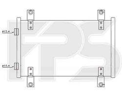 Радиатор кондиционера CITROEN_JUMPER 02-06, FIAT_DUCATO 02-06, PEUGEOT_BOXER 02-06