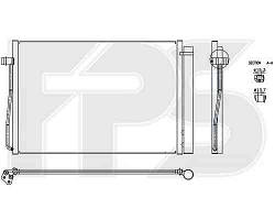 Радиатор кондиционера BMW_5 (E60) 03-10/6 (E63) 03-11/7 (E65 / E66) 01-08