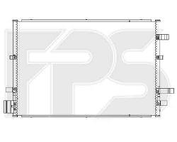 Радіатор кондиціонера FORD_MONDEO 04-07