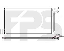 Радіатор кондиціонера FORD_C-MAX 10-