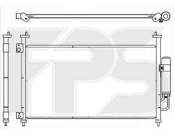 Радіатор кондиціонера HONDA_CIVIC 06-11 HB (FN/FK)