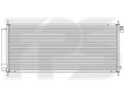 Радіатор кондиціонера HONDA_JAZZ 05-08