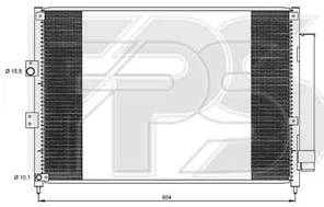 Радіатор кондиціонера HONDA_CIVIC 06-11 SDN (FD)
